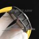 replica richard mille RM 68-01 Tourbillon Cyril Kongo Watch black ceramic case yellow strap  (7)_th.jpg